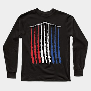 Red White Blue Air Force Flyover Long Sleeve T-Shirt